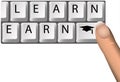 LEARN to EARN Education Graduation Keys on Compute