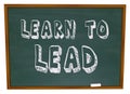 Learn to Lead - Chalkboard