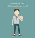 Learn to Say No Royalty Free Stock Photo