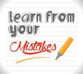 Learn From Your Mistakes