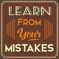 Learn From Your Mistakes Royalty Free Stock Photo