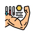 learn your strengths color icon vector illustration Royalty Free Stock Photo