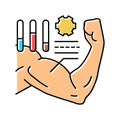 learn your strengths color icon vector illustration Royalty Free Stock Photo