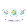 Learnability in UX loop concept icon Royalty Free Stock Photo