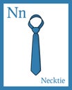 Learning the Alphabet Card - Necktie