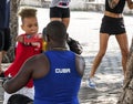 Learning boxing in the streets of Havana Cuba