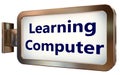 Learning Computer on billboard background