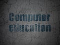 Learning concept: Computer Education on grunge wall background Royalty Free Stock Photo