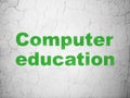Learning concept: Computer Education on wall background Royalty Free Stock Photo