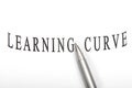 Learning curve Royalty Free Stock Photo