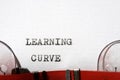 Learning curve concept Royalty Free Stock Photo