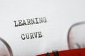 Learning curve concept Royalty Free Stock Photo