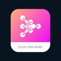 Learning, Deep, Algorithm, Data Mobile App Button. Android and IOS Glyph Version Royalty Free Stock Photo