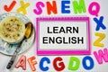 Learning English is the most important international language . Study of the sign system of writing speech information elements of