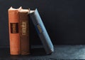 Old books on a shelf Royalty Free Stock Photo