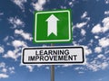 Learning improvement sign Royalty Free Stock Photo