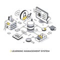 Learning Management System Isometric