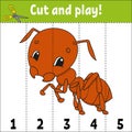 Learning numbers. Education developing worksheet. Game for kids. Activity page. Puzzle for children. Riddle for preschool. Simple