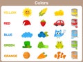 Learning the object colors for kids
