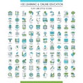 Education icons big set