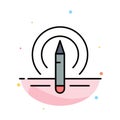 Learning, Pencil, Education, Tools Abstract Flat Color Icon Template