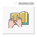 Learning process color icon Royalty Free Stock Photo