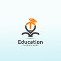 Learning related to all things education and learning logo design Royalty Free Stock Photo