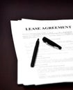 Lease Agreement on Desk