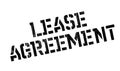 Lease Agreement rubber stamp Royalty Free Stock Photo