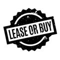 Lease Or Buy rubber stamp Royalty Free Stock Photo
