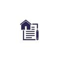 Lease contract icon