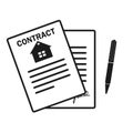 Lease Contract Icon. Professional, pixel perfect icons optimized for both large and small resolutions. EPS 10format.