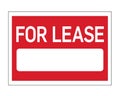 For Lease Real Estate Sign