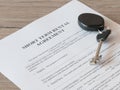Lease or Rental agreement form Royalty Free Stock Photo
