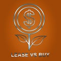 Lease Versus Buy Icon Showing Pros And Cons Of Leasing - 3d Illustration