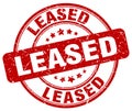 leased red stamp Royalty Free Stock Photo