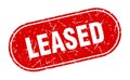 leased sign. leased grunge stamp. Royalty Free Stock Photo