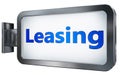 Leasing on billboard background