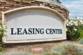 Leasing Center Sign