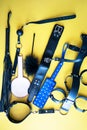 leather accessories for adult sexual games. Toys for BDSM, spanking devices.