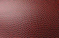 Leather American football ball as background closeup