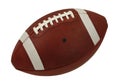 Leather American Football Game Ball Isolated Royalty Free Stock Photo