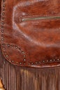 Leather bag detail Royalty Free Stock Photo