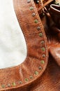 Leather bag detail Royalty Free Stock Photo