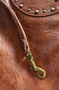 Leather bag detail Royalty Free Stock Photo