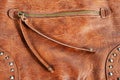 Leather bag detail Royalty Free Stock Photo