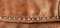 Leather bag detail Royalty Free Stock Photo