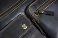 Leather bag detail Royalty Free Stock Photo