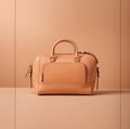 Leather bag Luxury, Peach color