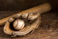 Leather baseball glove Royalty Free Stock Photo